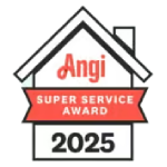 Angi Super Service Award 2025 badge